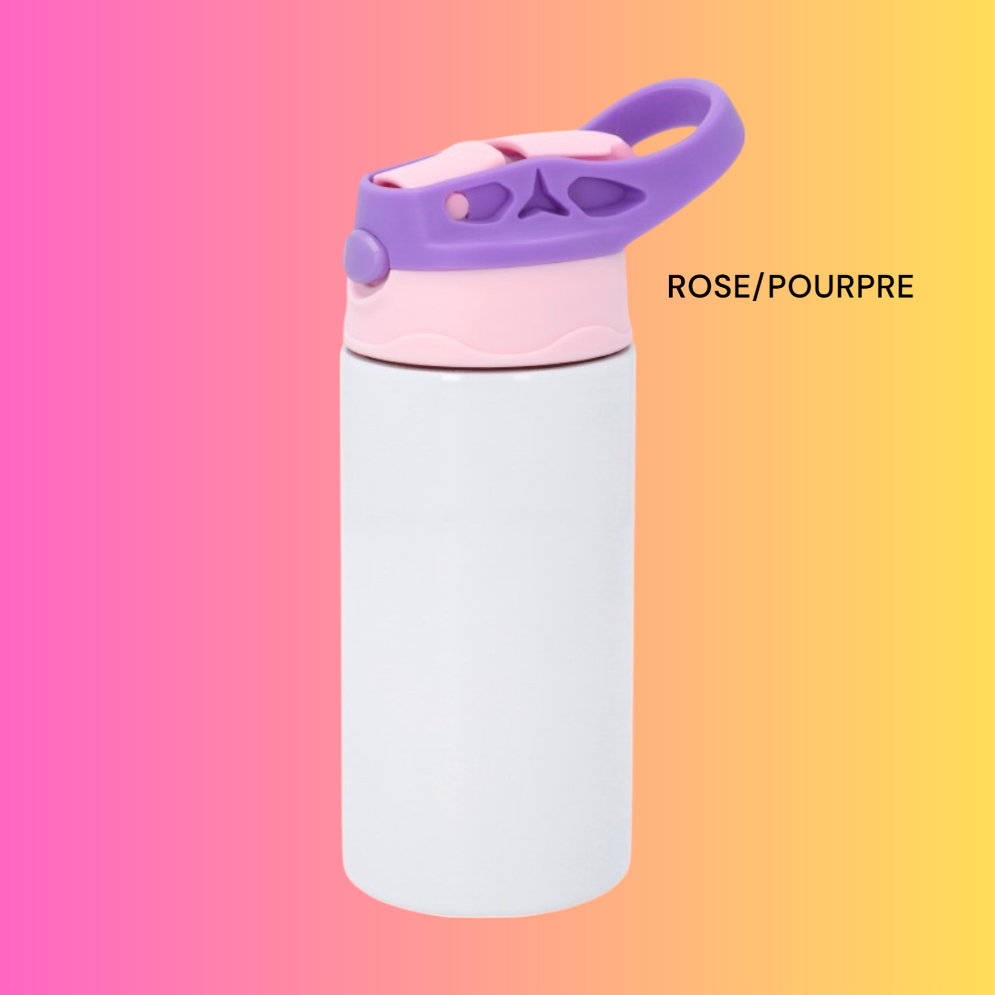 GOURDE 350ML - BOUCHON BI COULEURS - Plusieurs coloris
