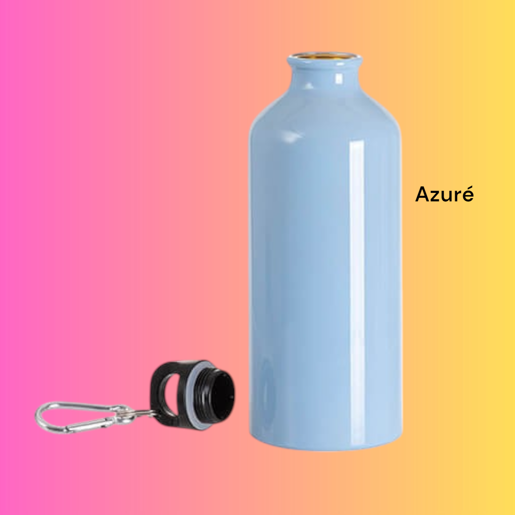 GOURDE ALU TOURISTIQUE 600ML - Plusieurs coloris