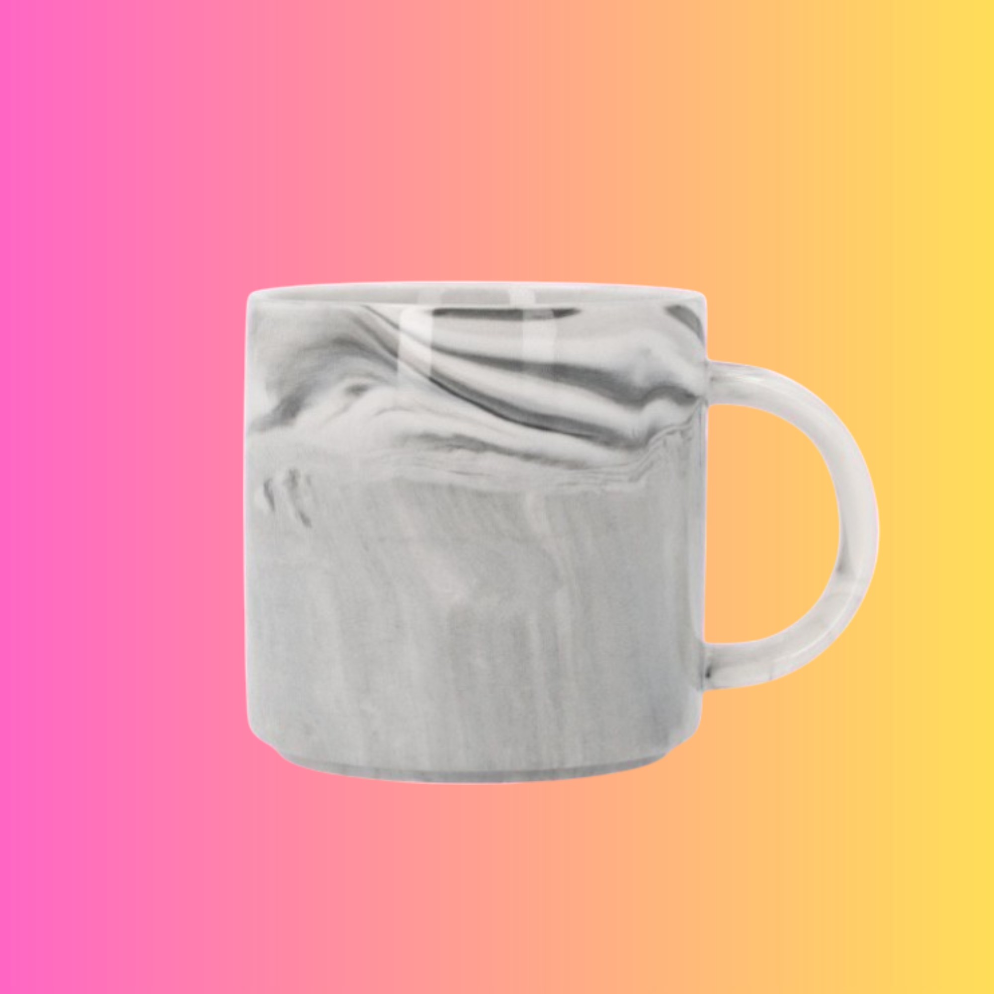 MUG CERAMIQUE EFFET MARBRE 295ML - GRIS OU ROSE