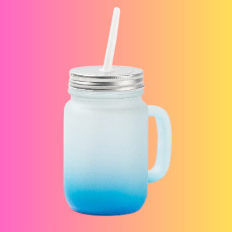 VERRE DEPOLI AVEC ANSE - Plusieurs coloris