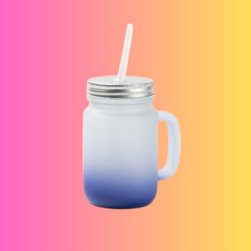 VERRE DEPOLI AVEC ANSE - Plusieurs coloris