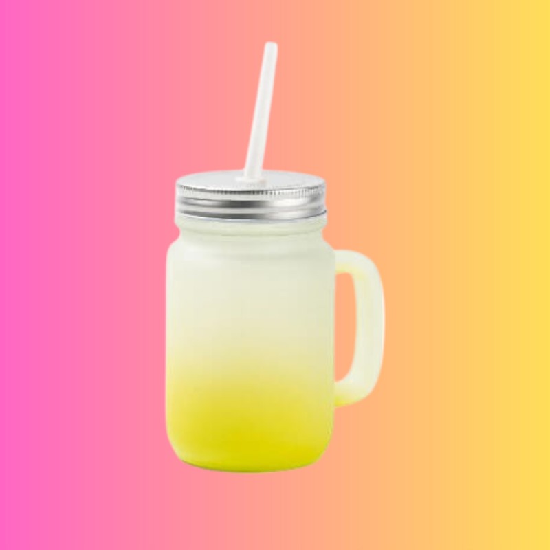 VERRE DEPOLI AVEC ANSE - Plusieurs coloris