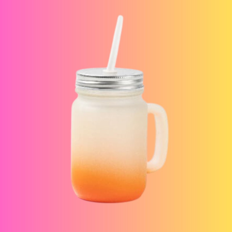 VERRE DEPOLI AVEC ANSE - Plusieurs coloris