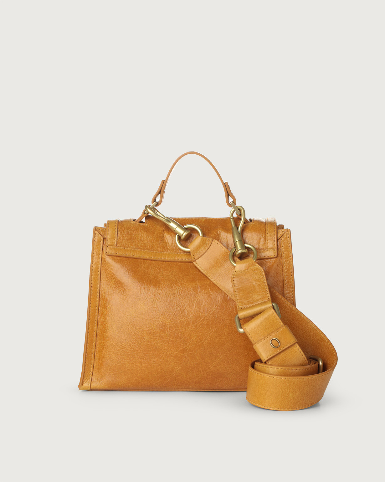 Orciani Borsa Sveva Notturno piccola ocra con tracolla