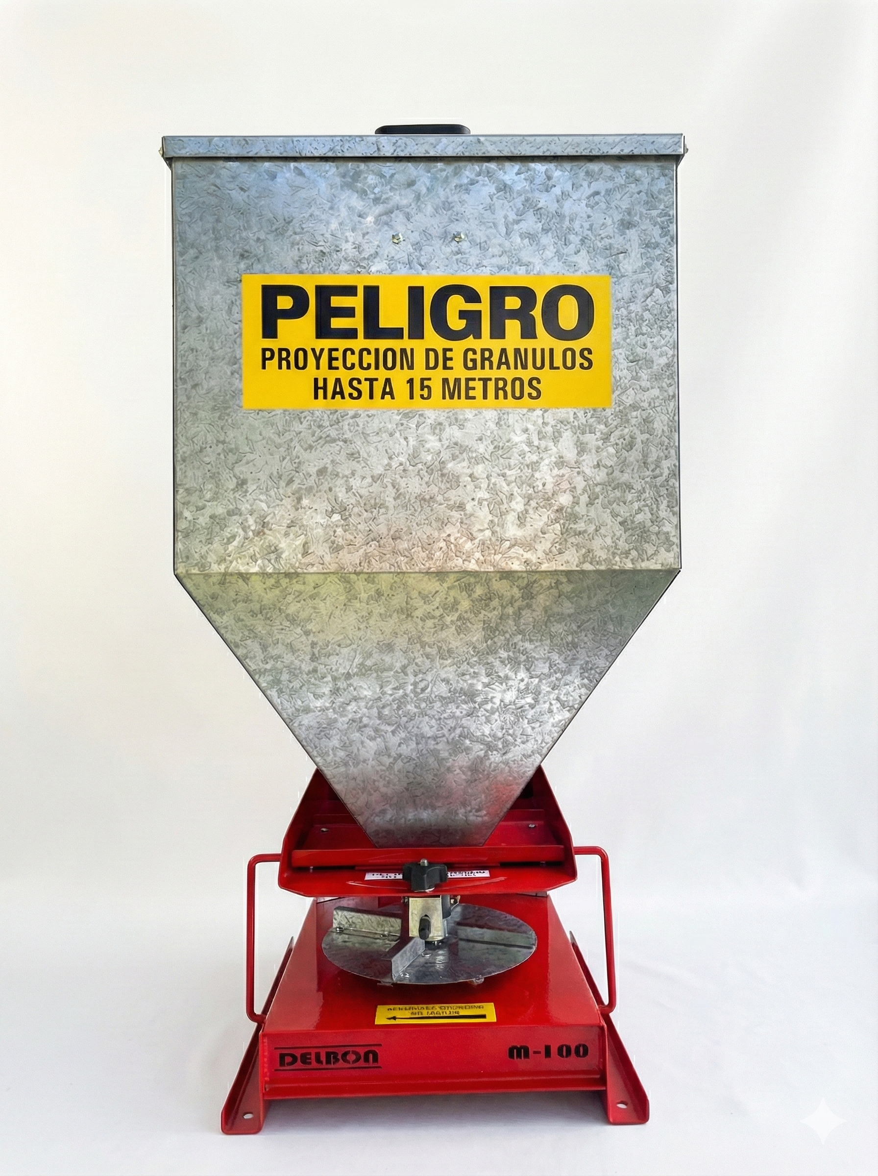 Sembradora de pasturas/Aplicadora de plaguicidas granulados.