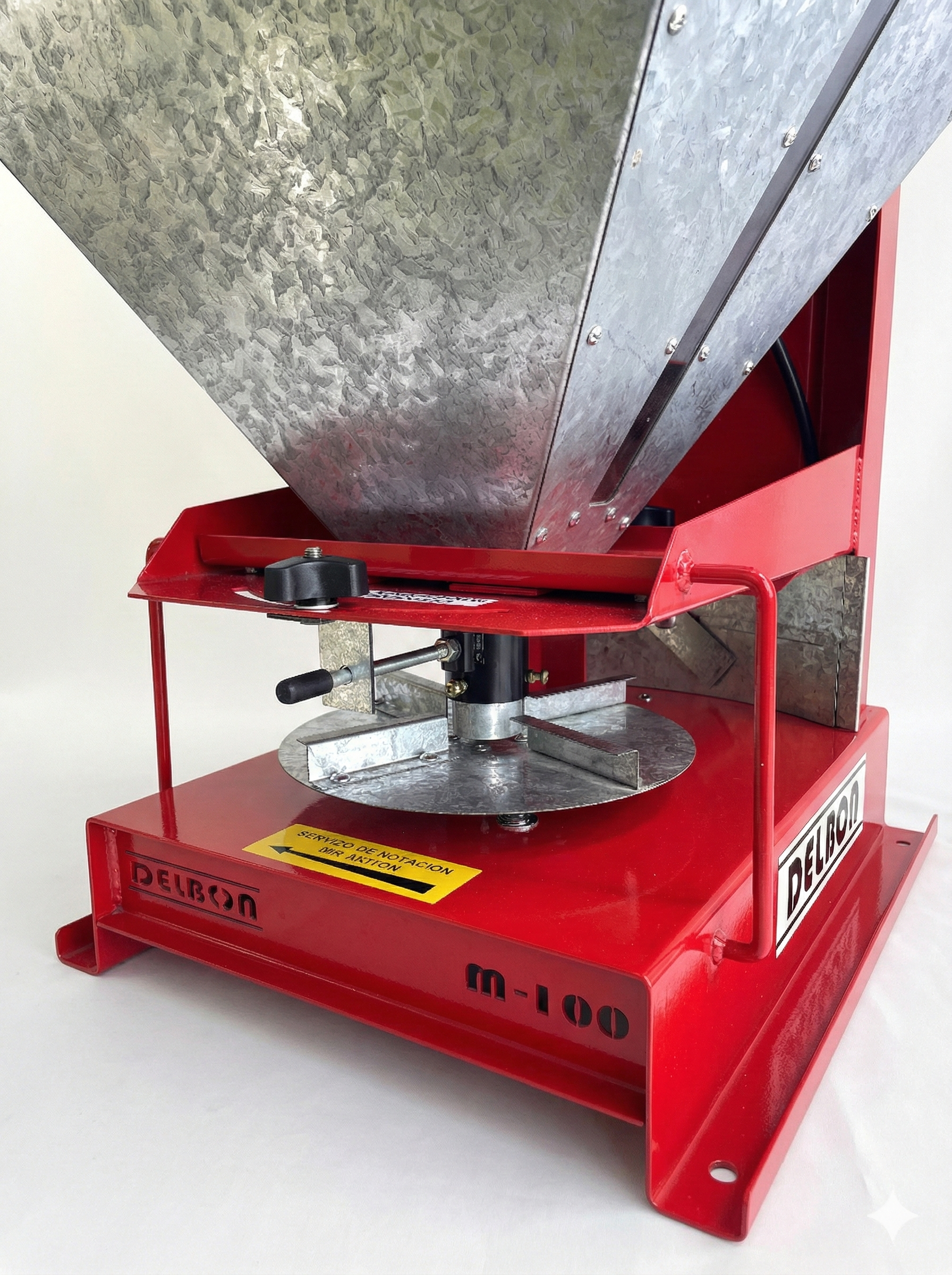 Sembradora de pasturas/Aplicadora de plaguicidas granulados.