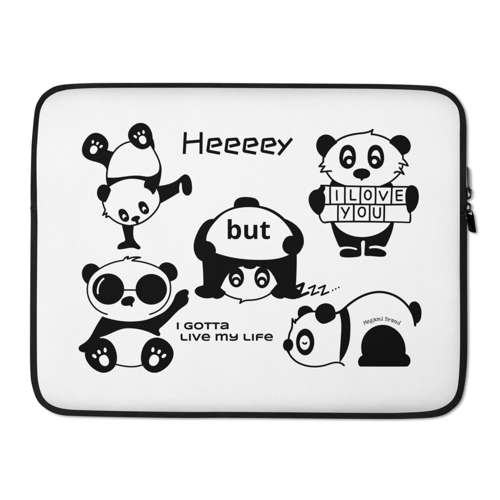 Panda Themed Laptop Sleeve