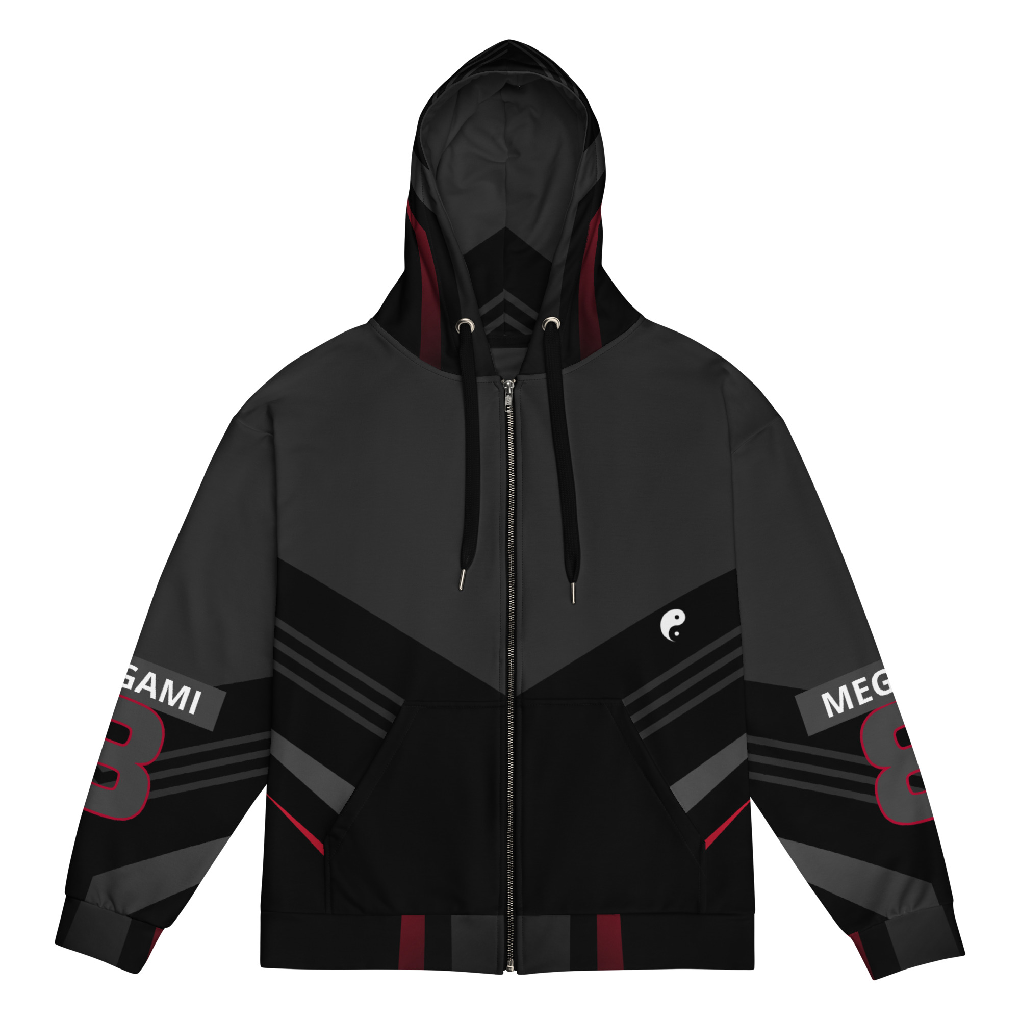 Oni Samurai Hoodie | Modern Black Graphic Hoodie