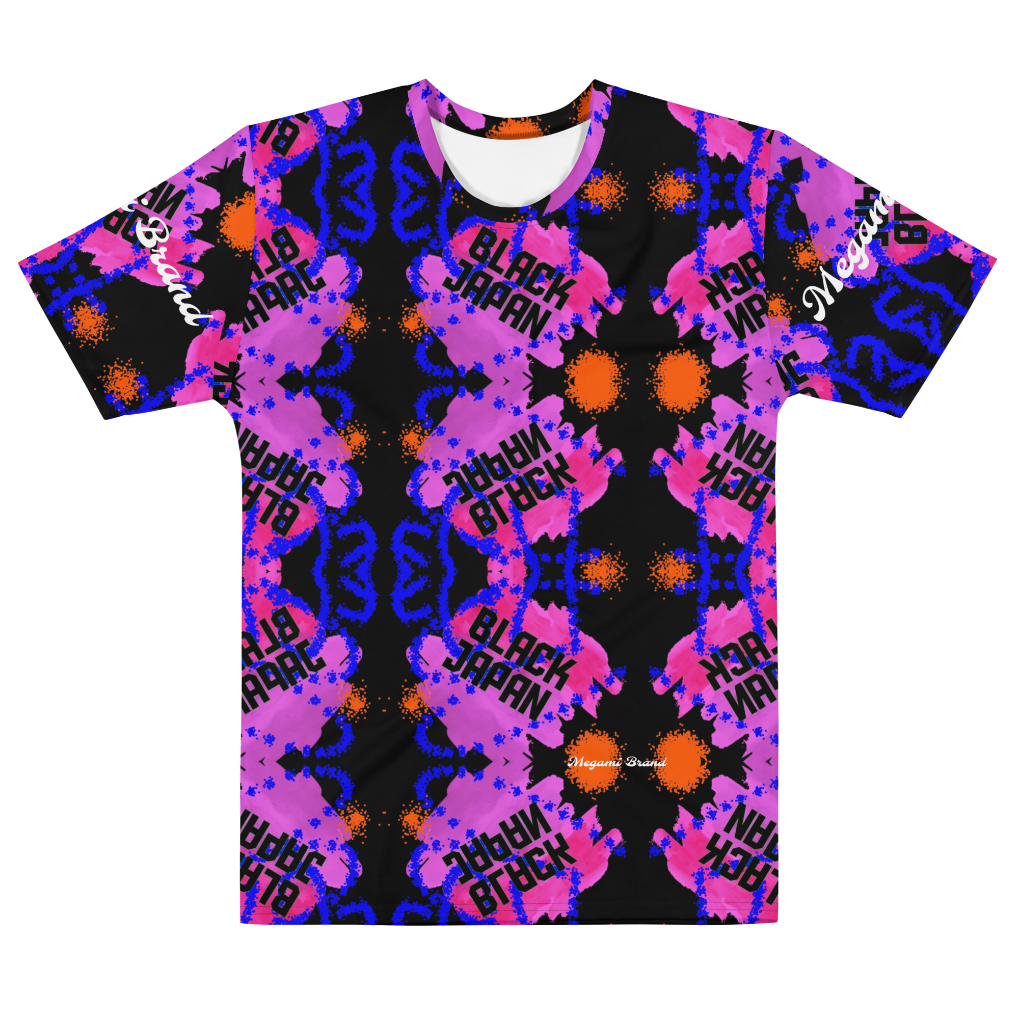 Black Japan Patterned T-Shirt