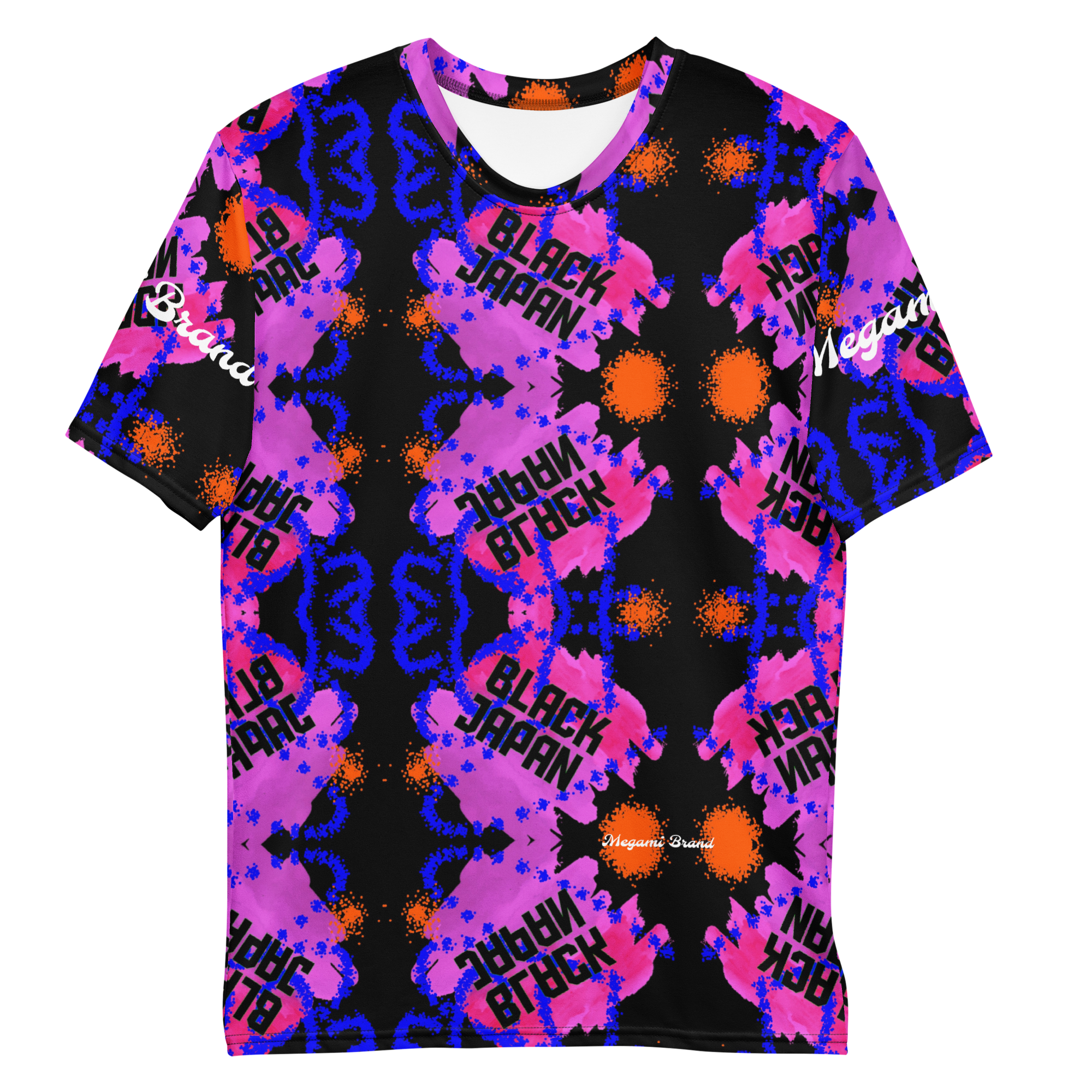 Black Japan Patterned T-Shirt