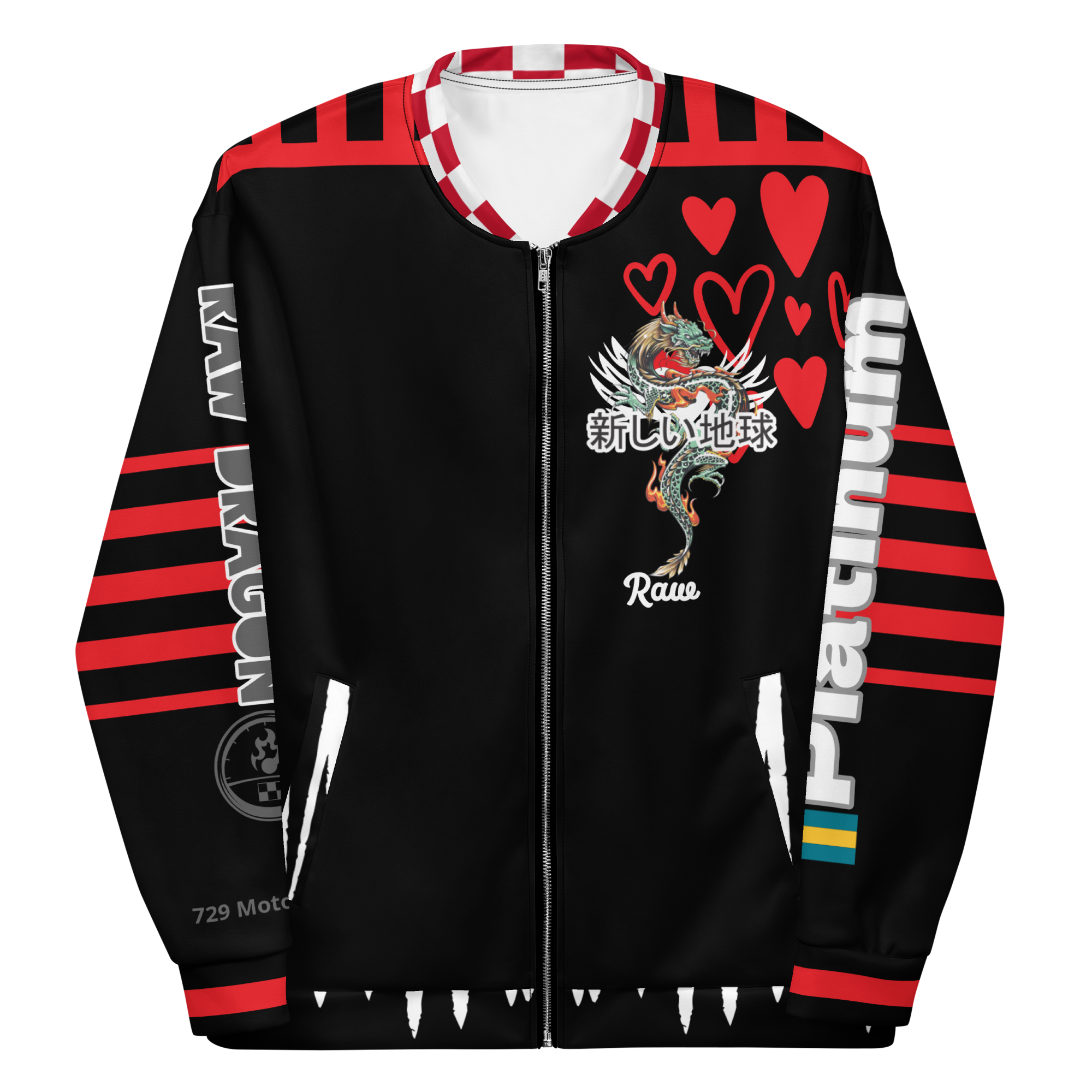 Raw Dragon 'Heart' Bomber Jacket