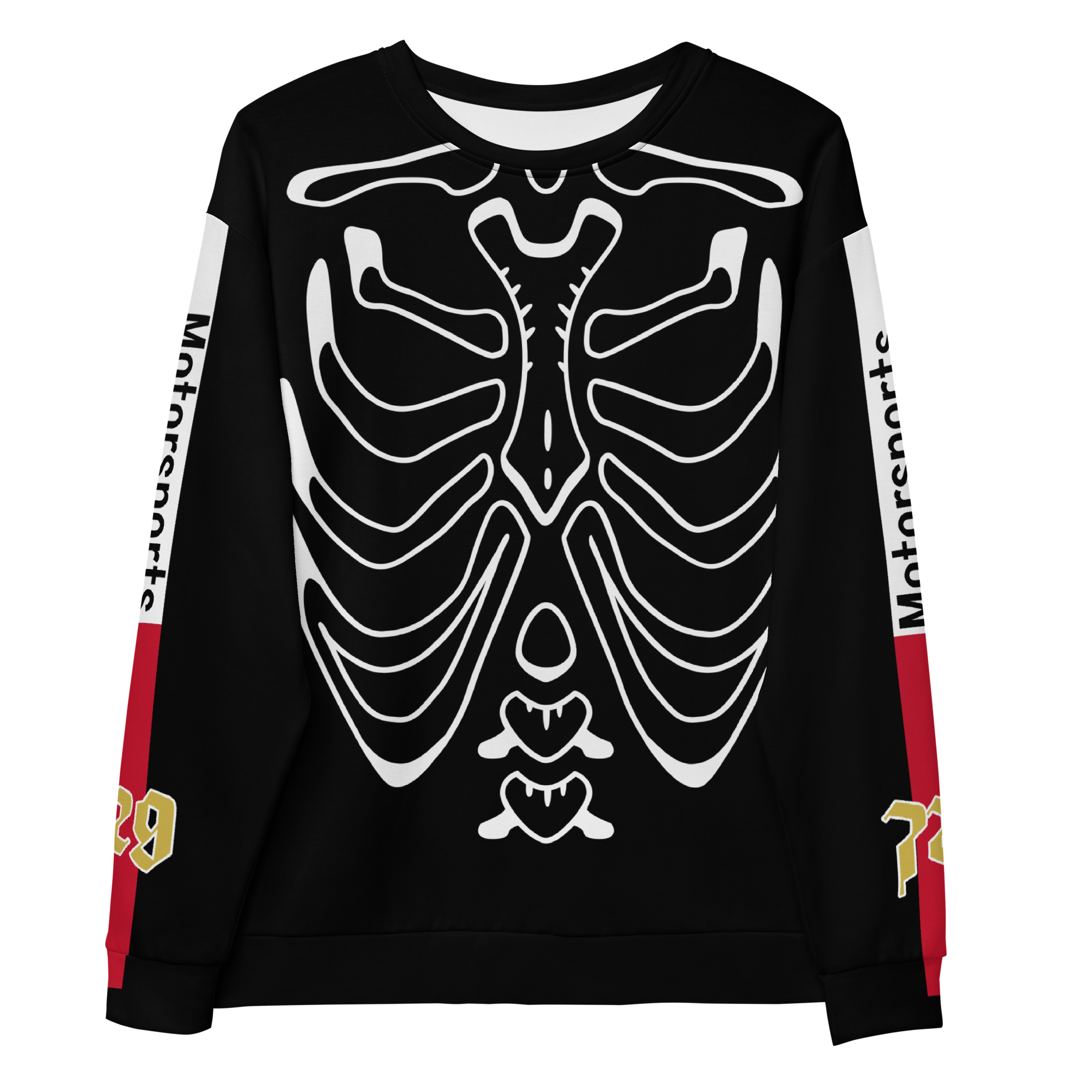 729 Motorsports Sweatshirt  | Skeleton Print Sweatshirt 
