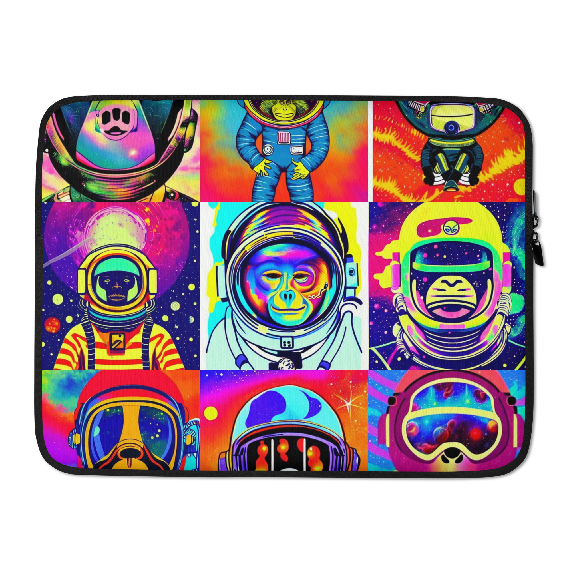 Astro Chimp Laptop | Colorful Space Monkey Laptop Sleeve