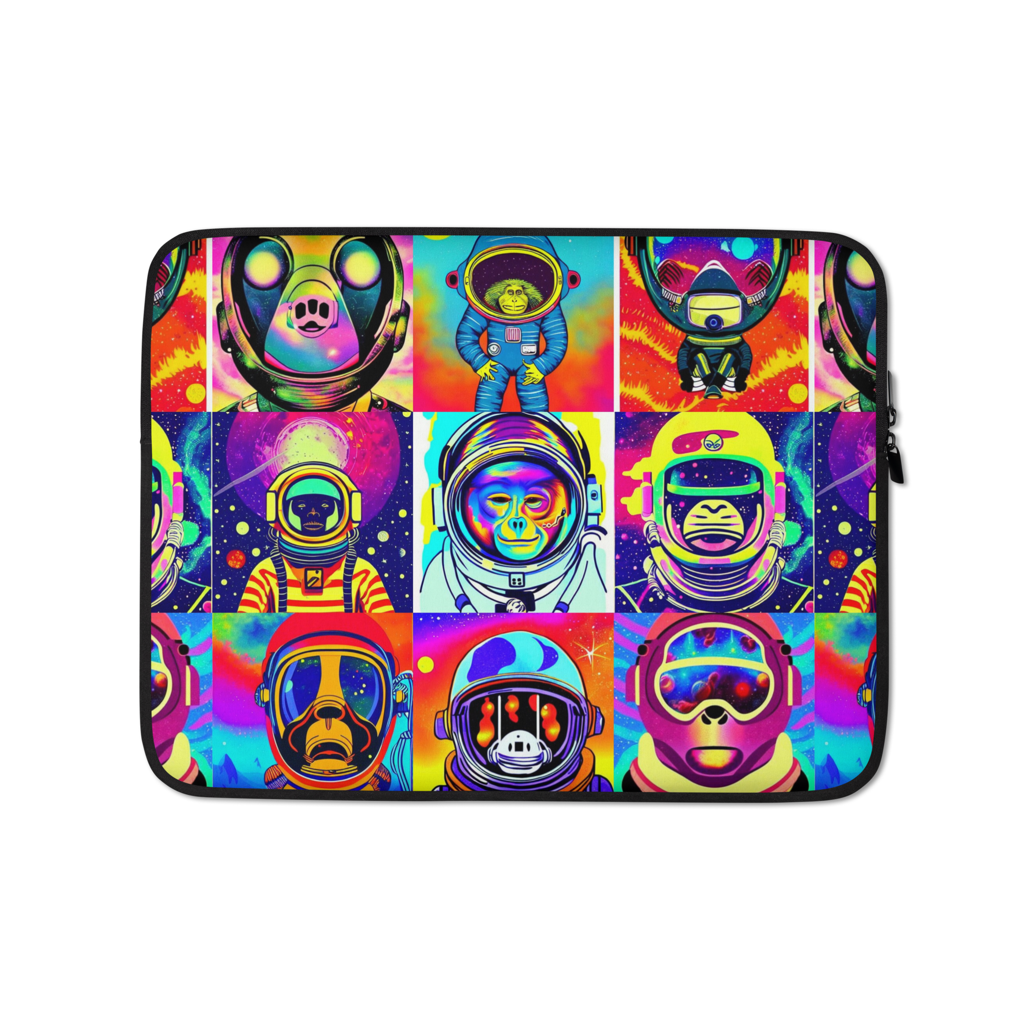 Astro Chimp Laptop | Colorful Space Monkey Laptop Sleeve 