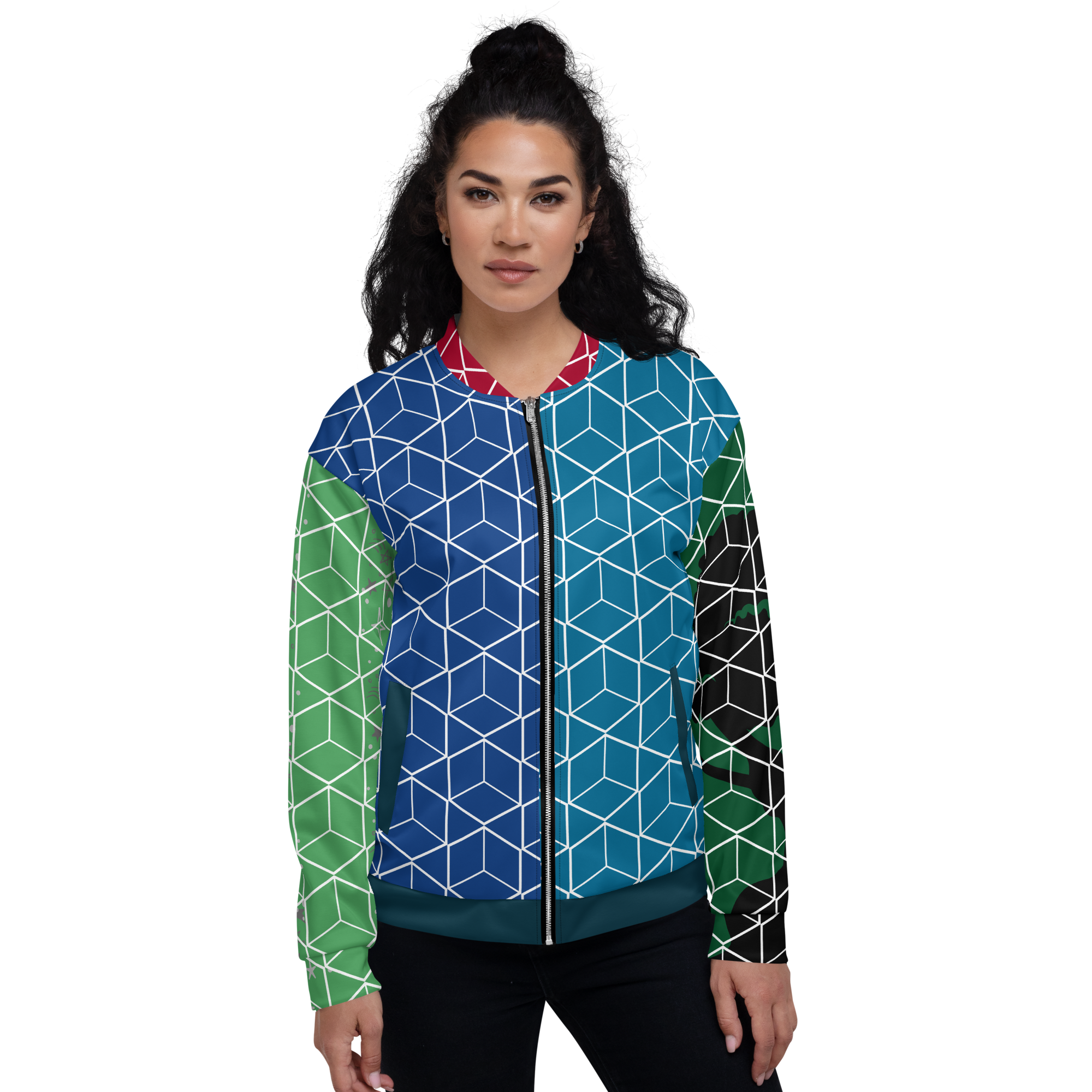 BJ Geo | Geometric Pattern Jacket | Multicolor