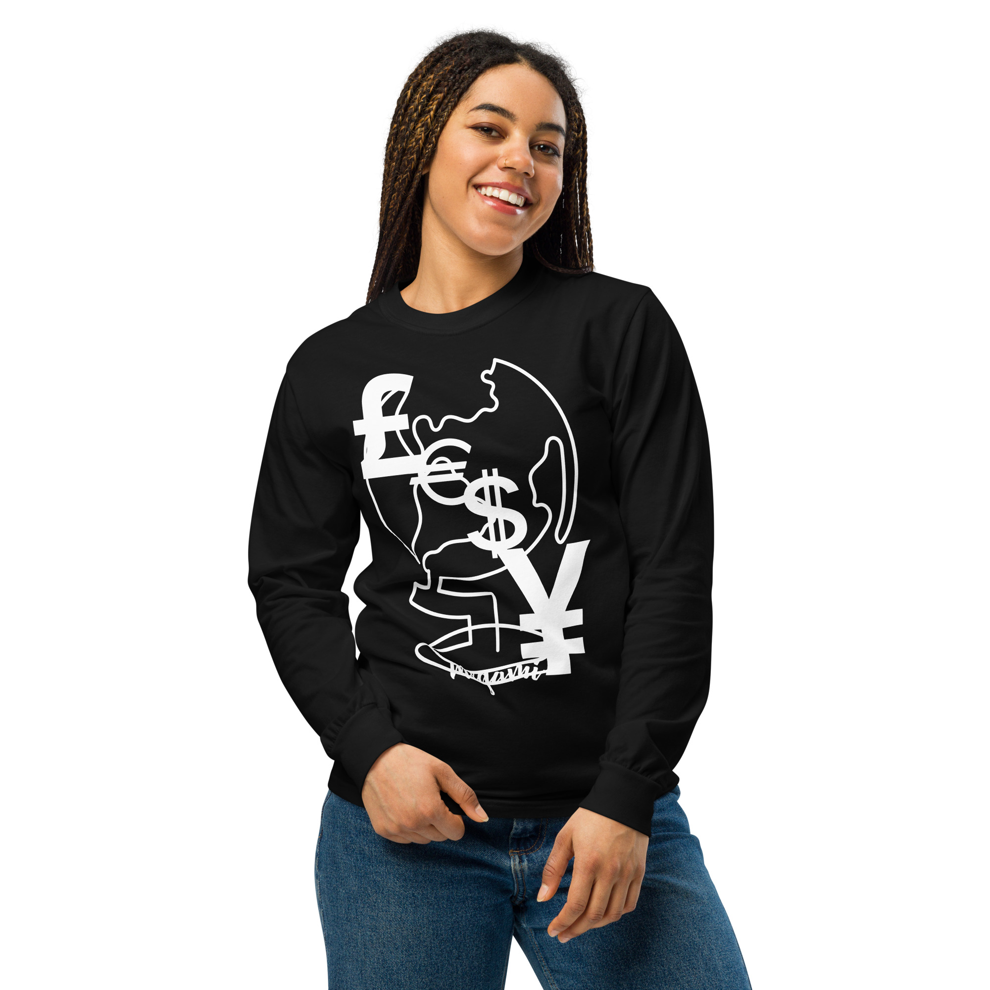 Easy Money | Black Long-Sleeve Shirt