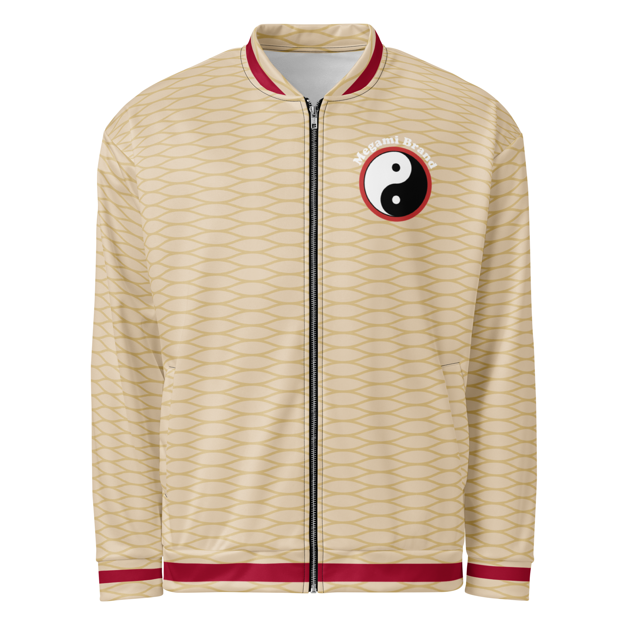 MB Net Bomber Jacket | Yin Yang Patterned Jacket