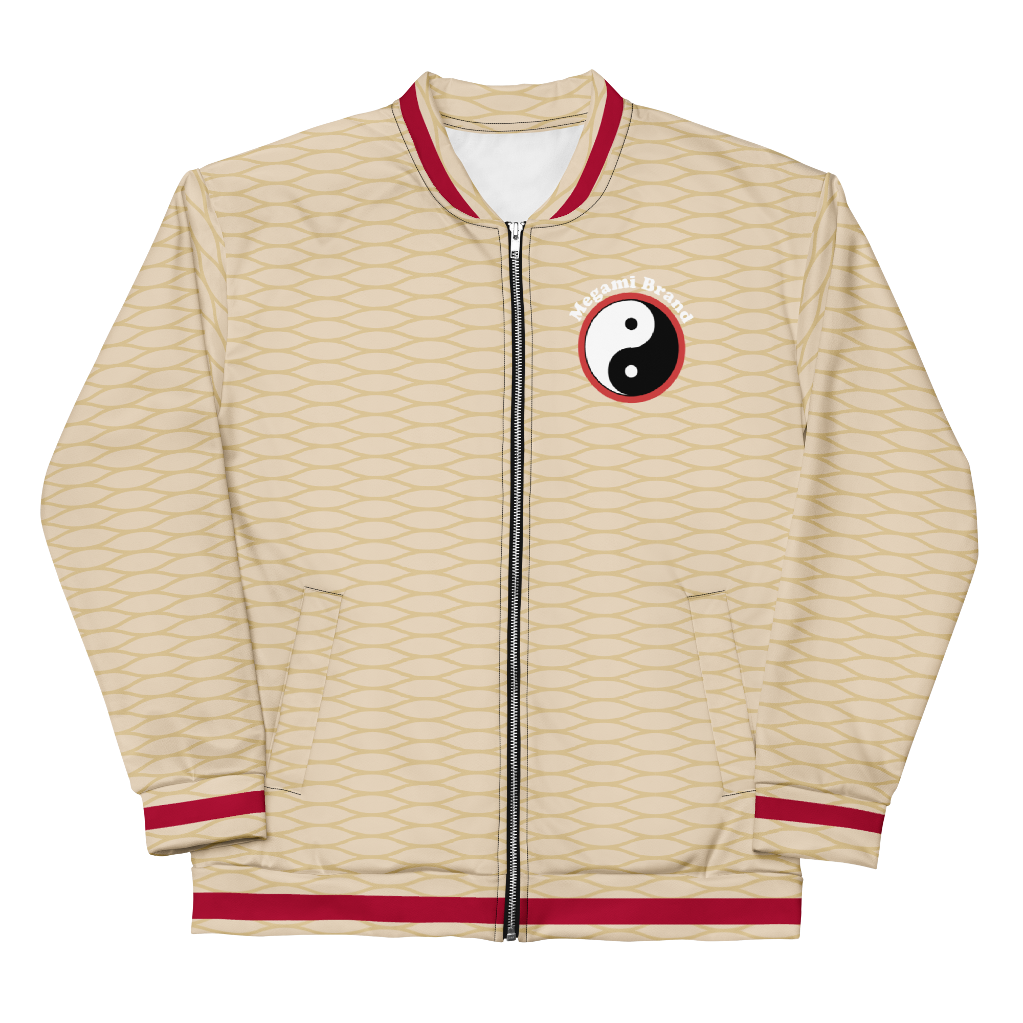 MB Net Bomber Jacket | Yin Yang Patterned Jacket