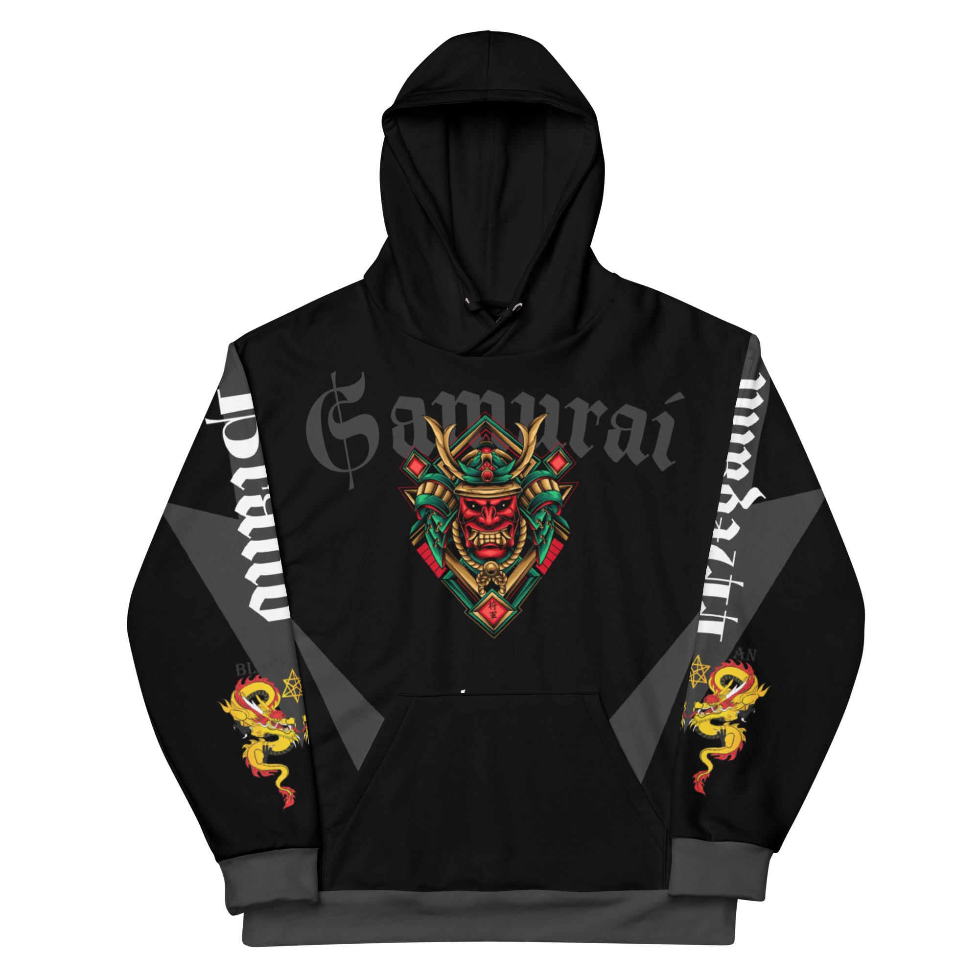 Oni Samurai One | Black Japan Samurai Hoodie | Pullover