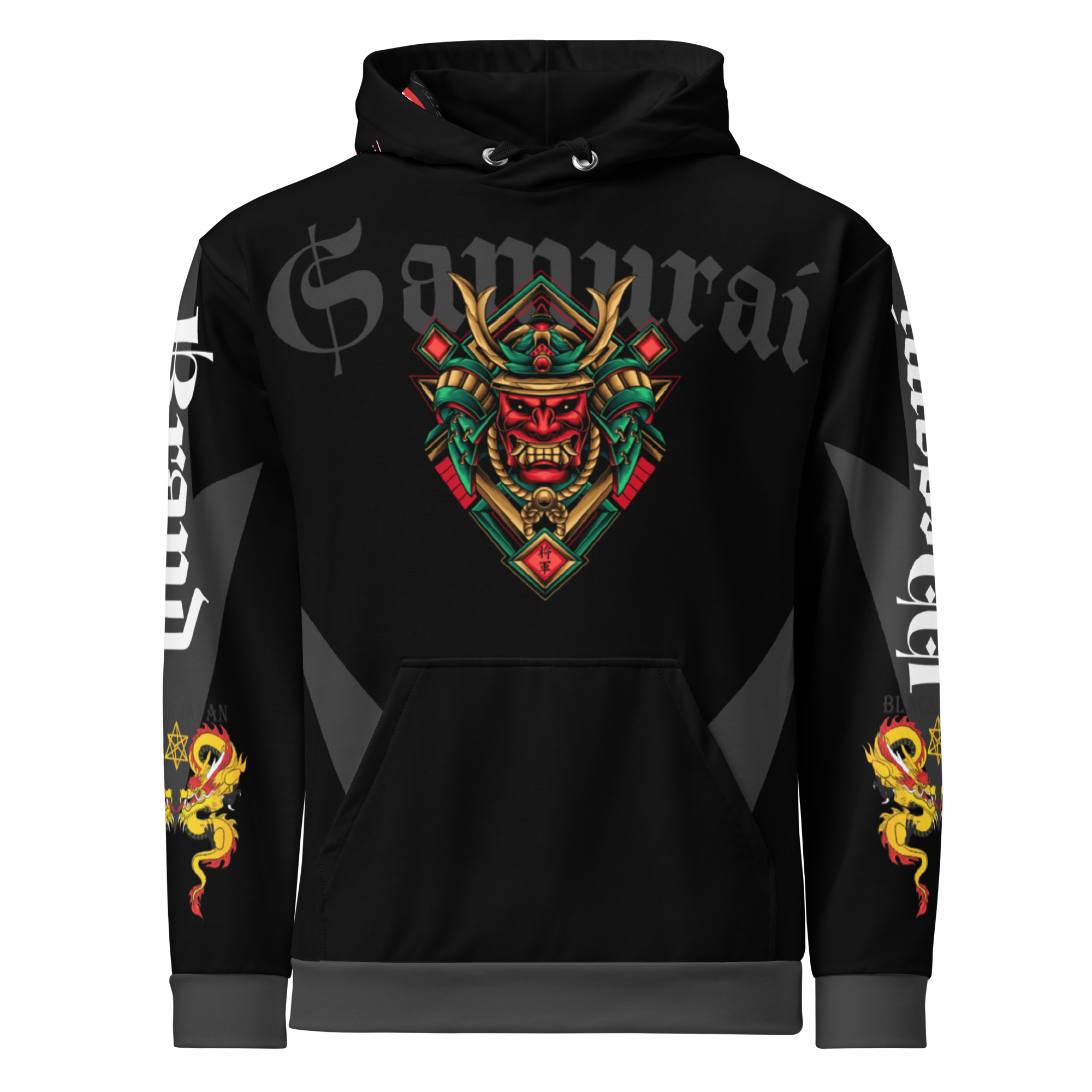 Oni Samurai One | Black Japan Samurai Hoodie | Pullover