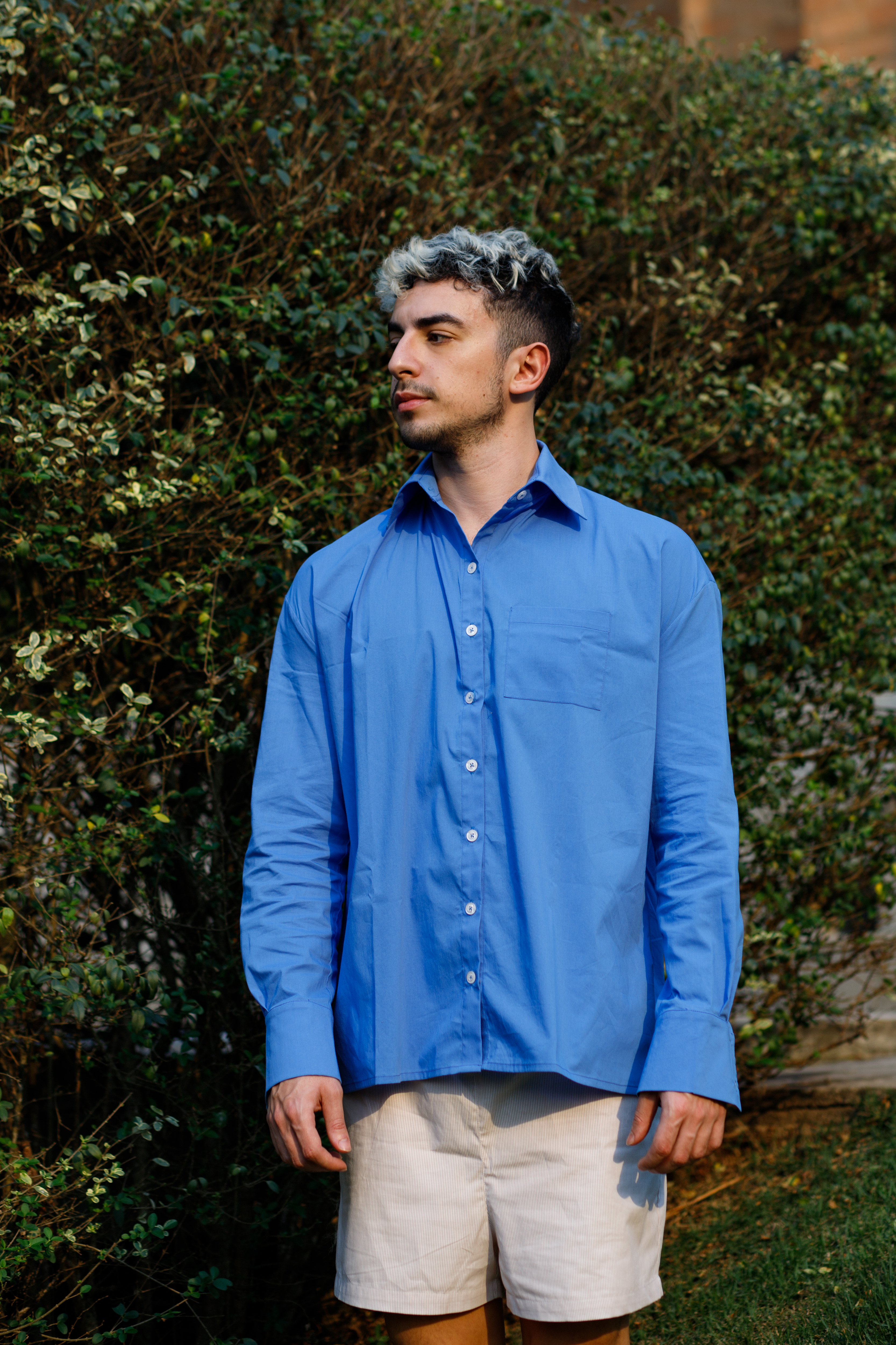 Short Samba Listrado Areia