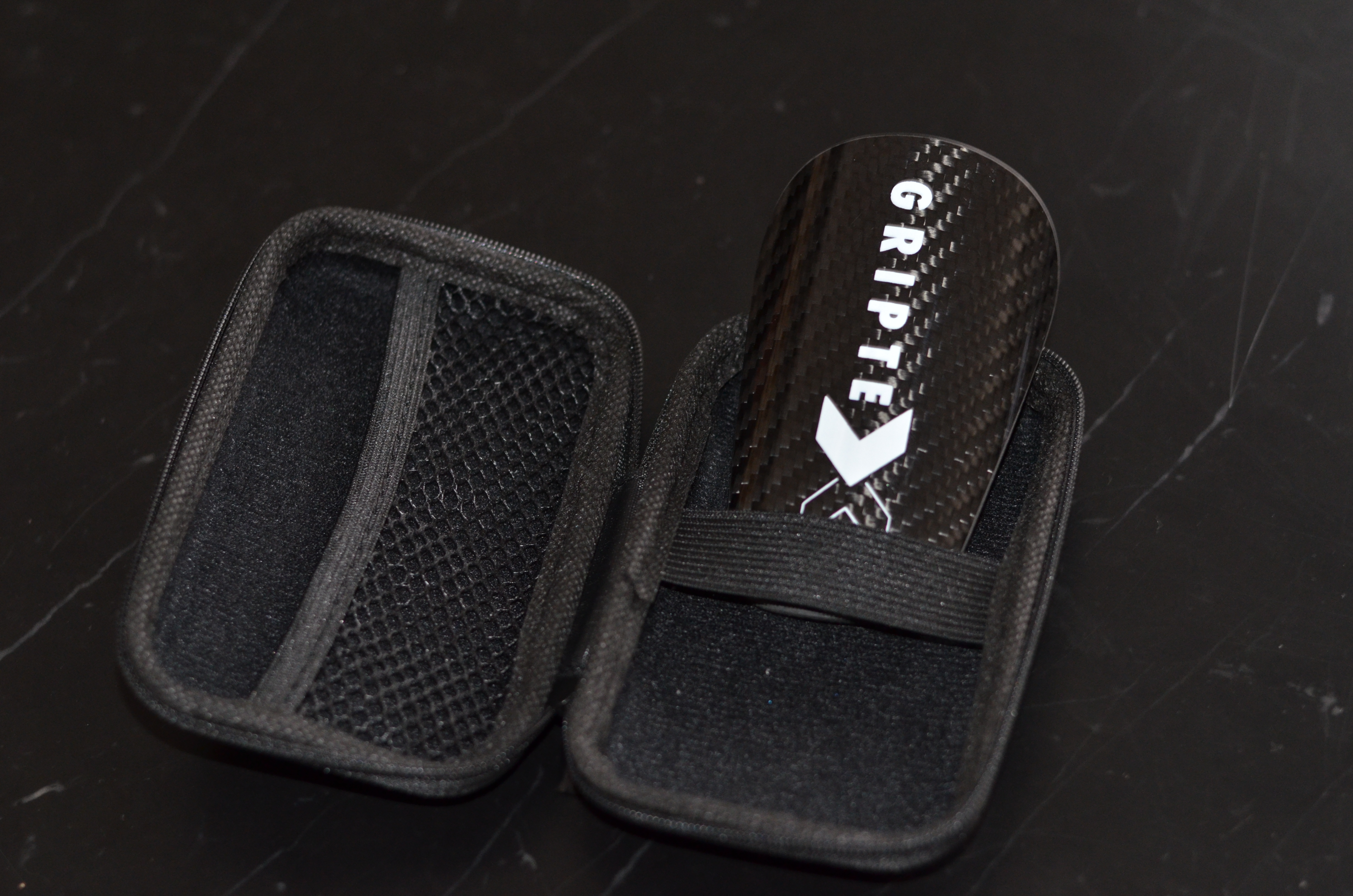 Carbon Fiber GripTex Shin Guards
