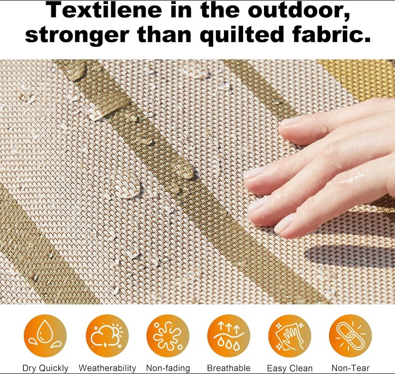 55'' Hammock with Stand Included, Waterproof Textilene 2 People Hammocks, 12ft Heavy Duty Steel Stand, for Backyard Patio Outdoor, Max 475lbs Capacity, Quick Dry (Coffee)