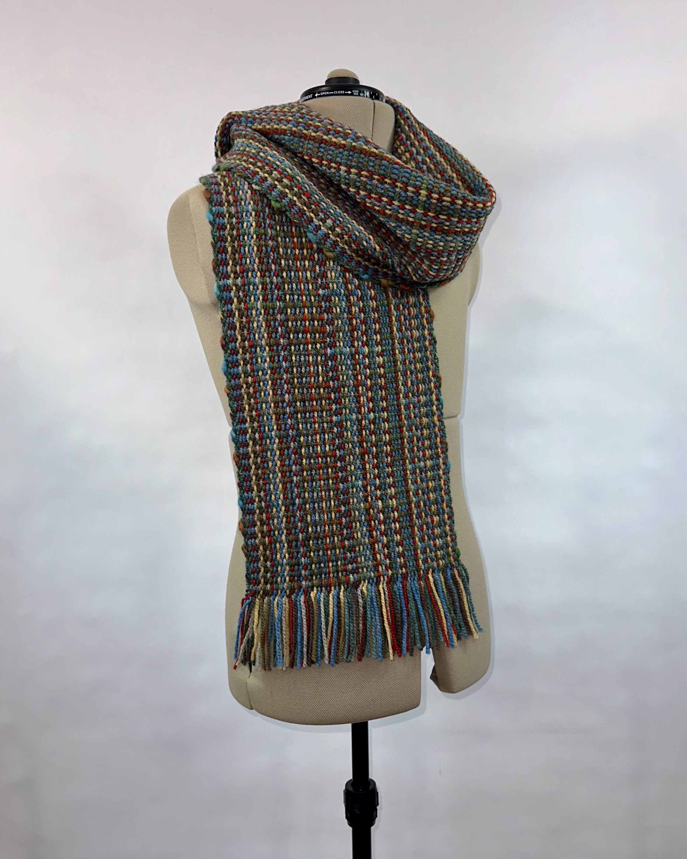 "Averill Woods", Signature "Rag Rug Scarf" Series (Long)
