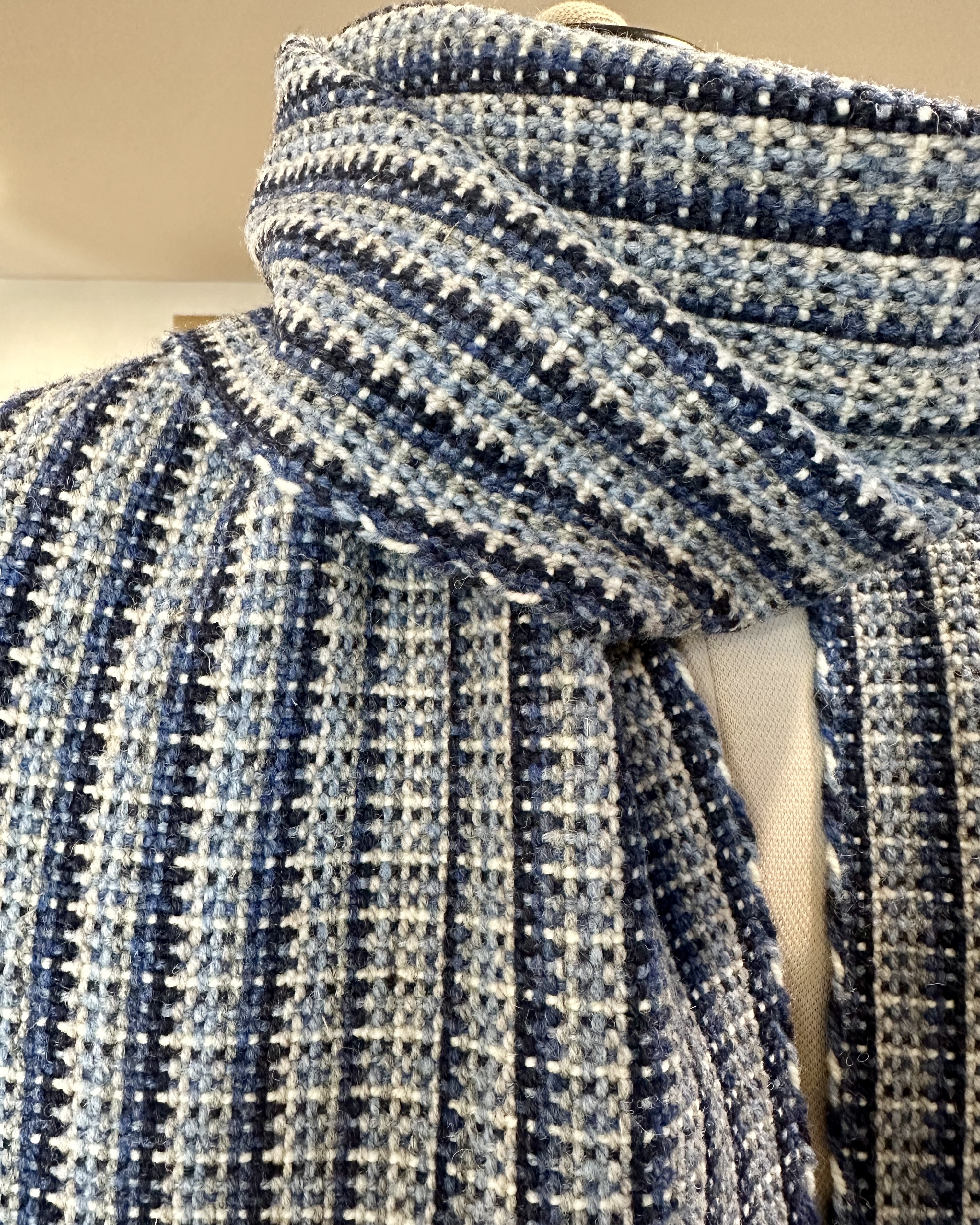 "Blues Fest", "Vintage Cabin Series", 100% Wool