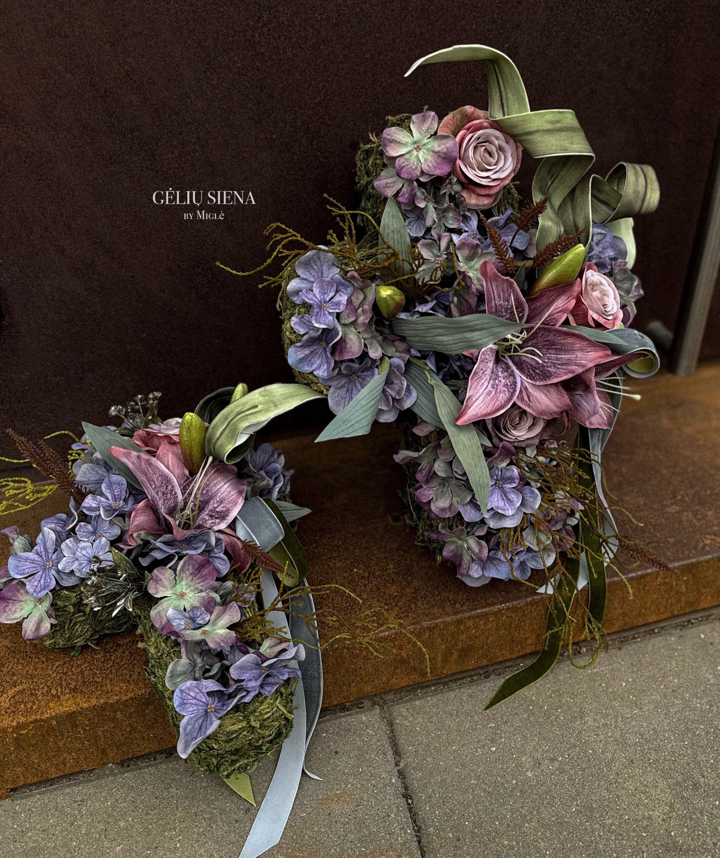 Vėlinių kompozicija "kryžiukas"