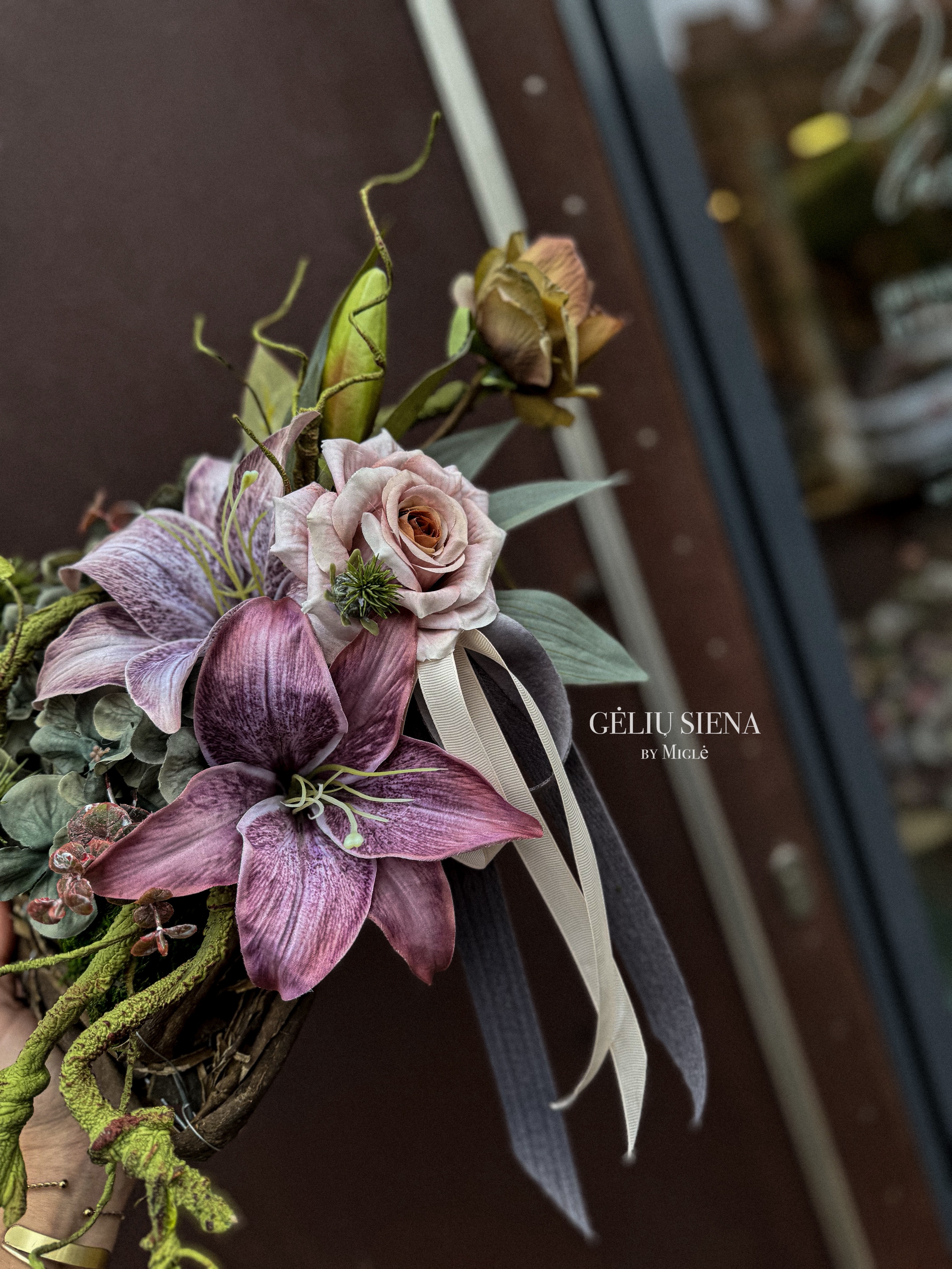 Vėlinių kompozicija "širdelė"