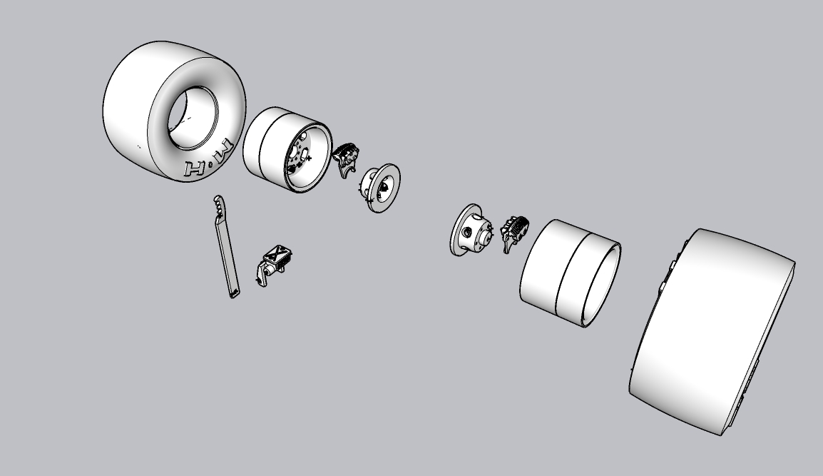 Funny Car Brake, Wheel, and Tire Kit