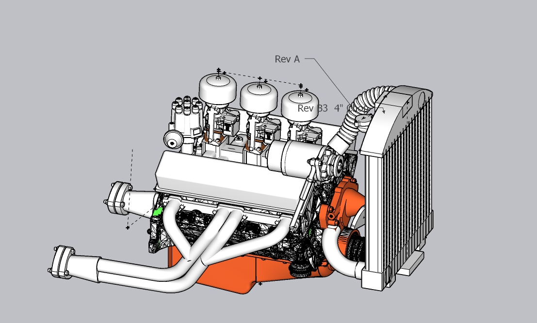 Manifold and Carbs, 3x2, SBC