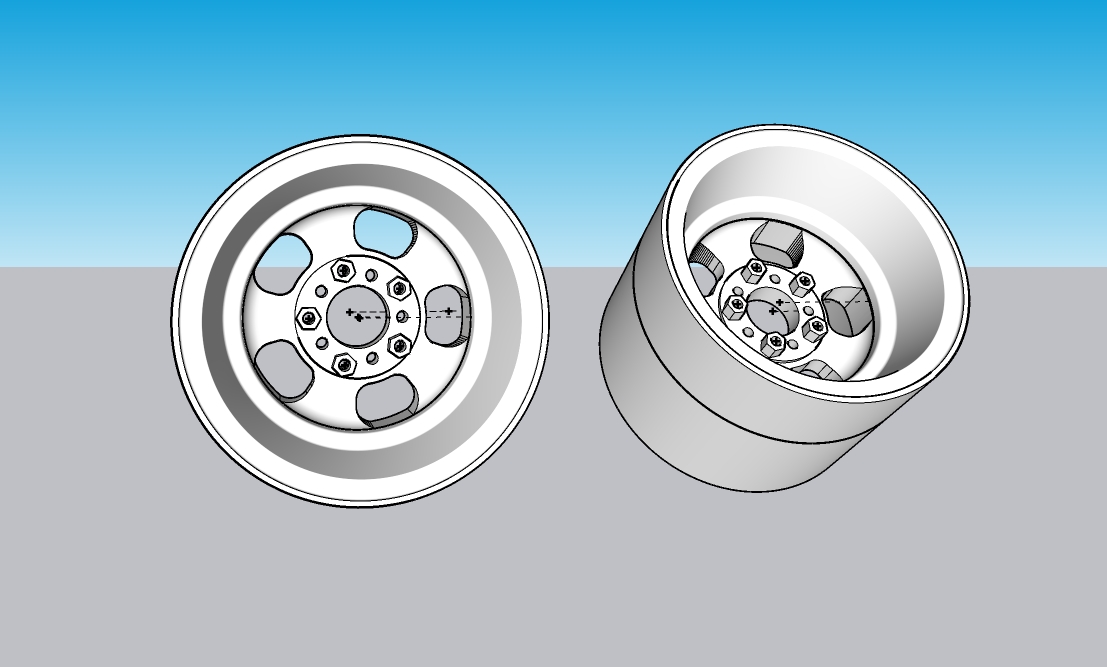 Wheels, Rear Halibrand, 16"