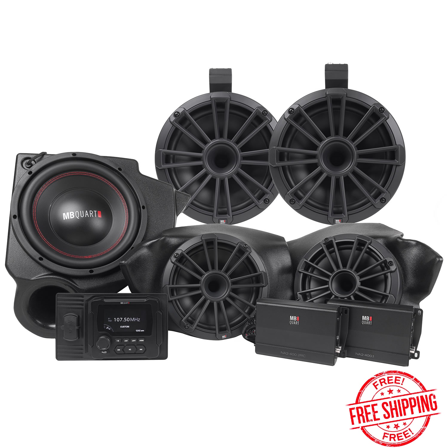 MB Quart Stage 5 Polaris RZR Tuned System