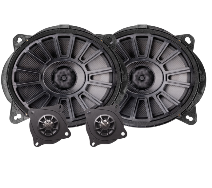  8x10 2-Way Component Speaker and 7 Inch 2-Way Coaxial Speaker System for 2022-2026 Toyota® Tundra