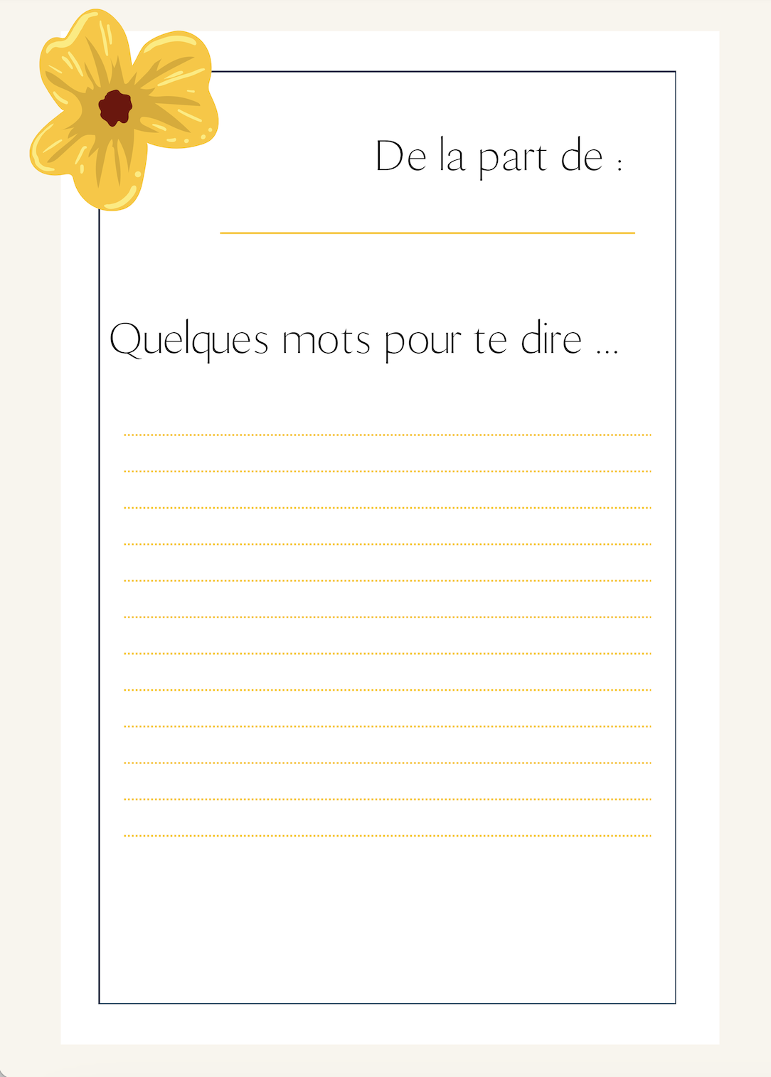 Carte cadeau à imprimer ou à récupérer 💌