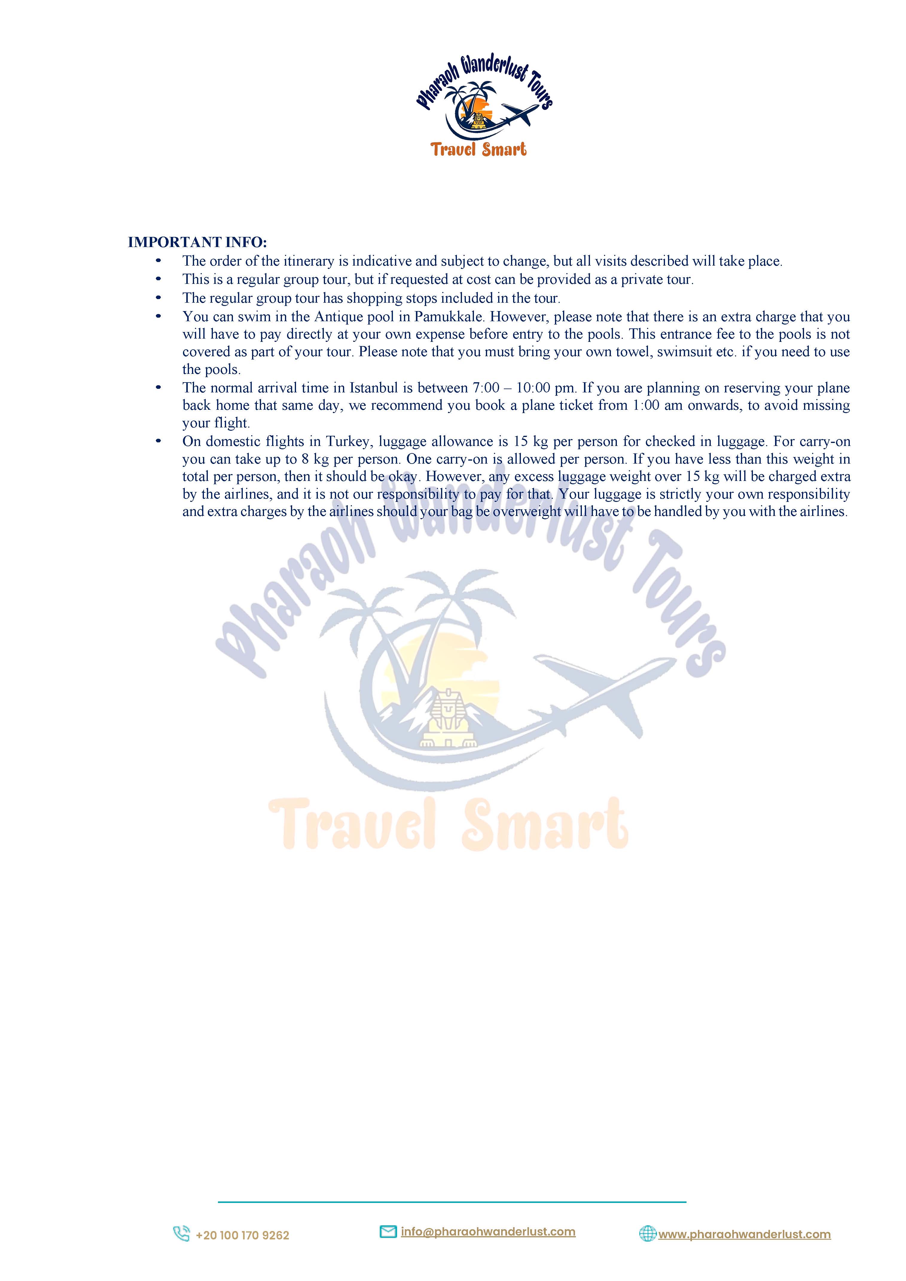 5 Day Pamukkale, Ephesus and Cappadocia Tour starting from Istanbul Airport