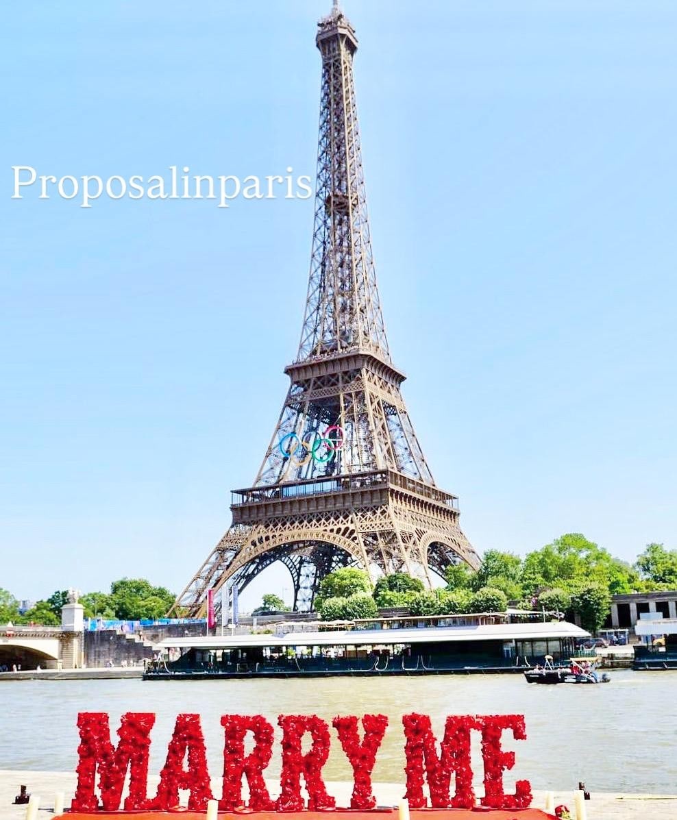 1 meter letters Marry me