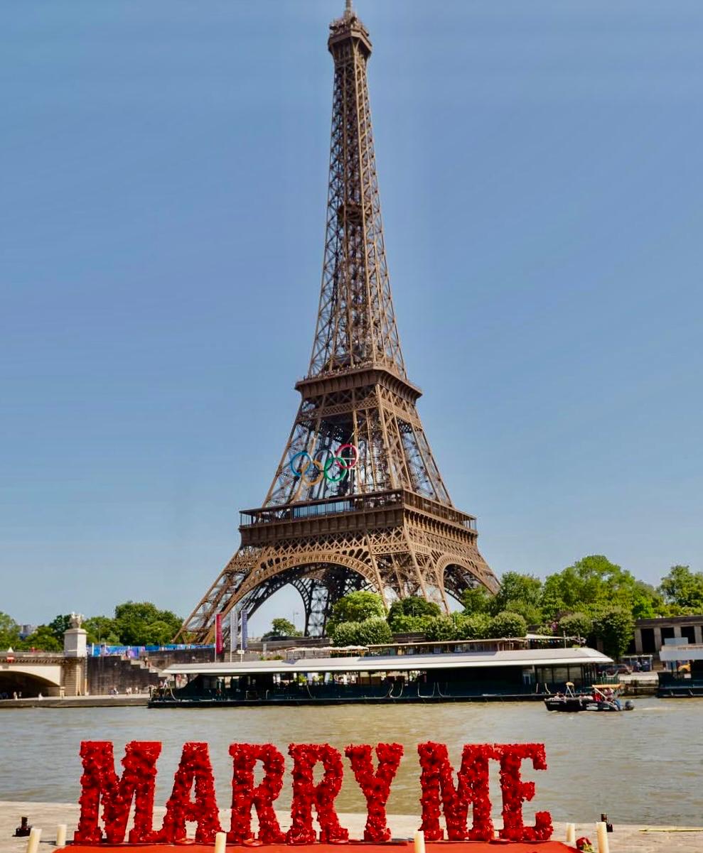 1 meter letters Marry me