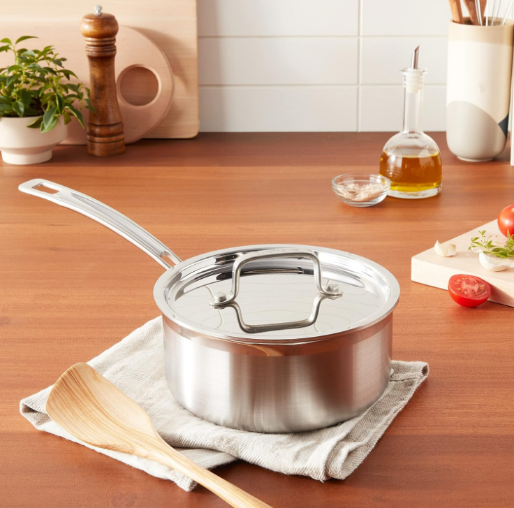 Saucepan with Cover, Triple Ply 2-Quart Skillet, Multiclad Pro