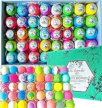 Bulk Bath Bomb Set. 40 Bath Bombs for Kids, Women & Men! Soothing, Moisturizing Bath Bombs Set for Women!