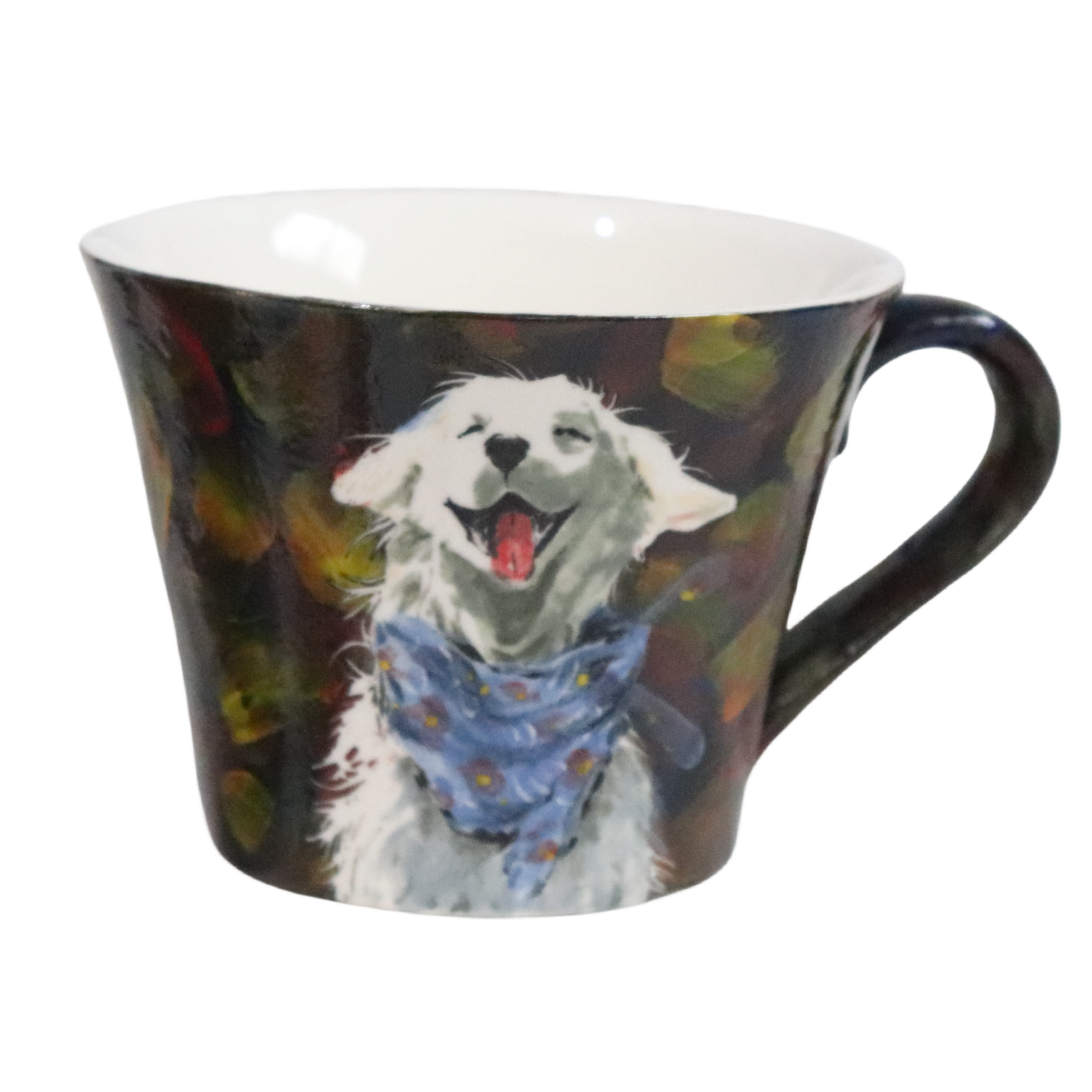 Custom Pet Portrait Hand-Painted Underglaze Art Ceramic Cup