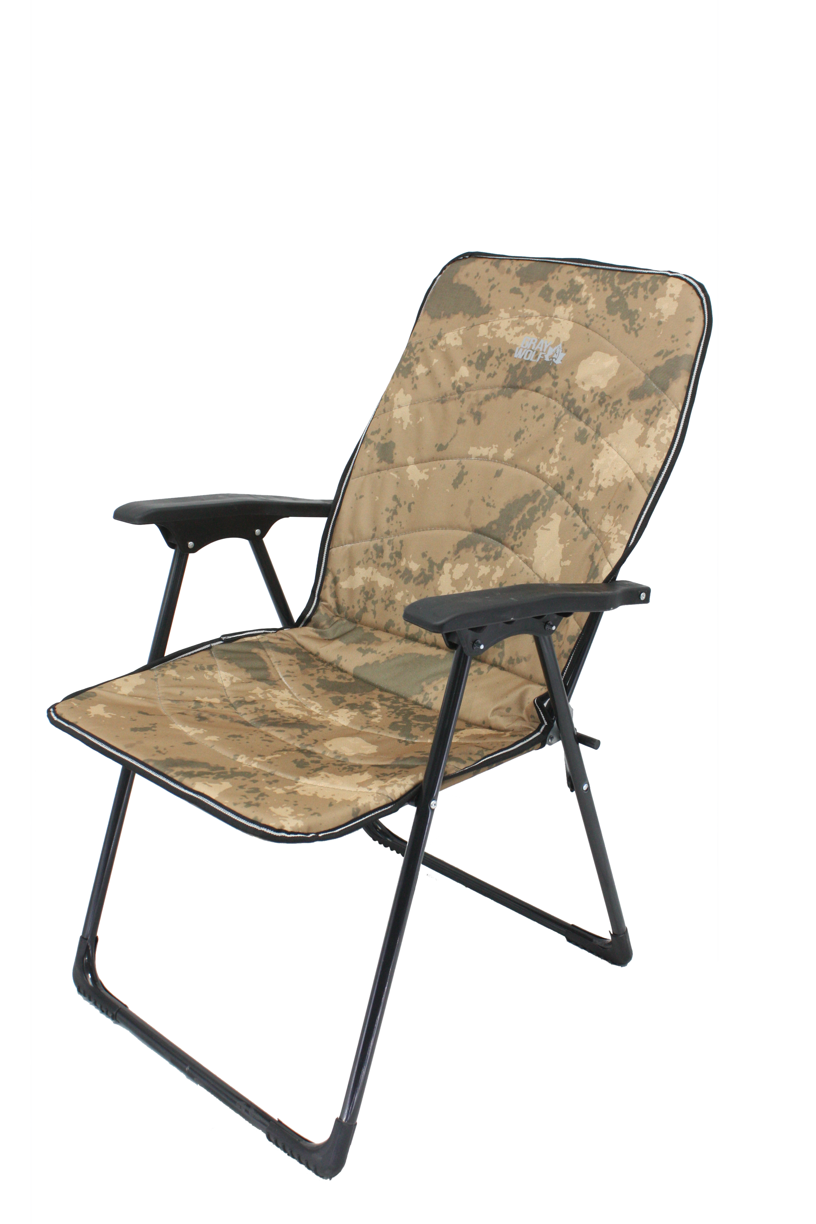 Gray Wolf Kamuflaj Kollu  Petli Kamp Sandalyesi