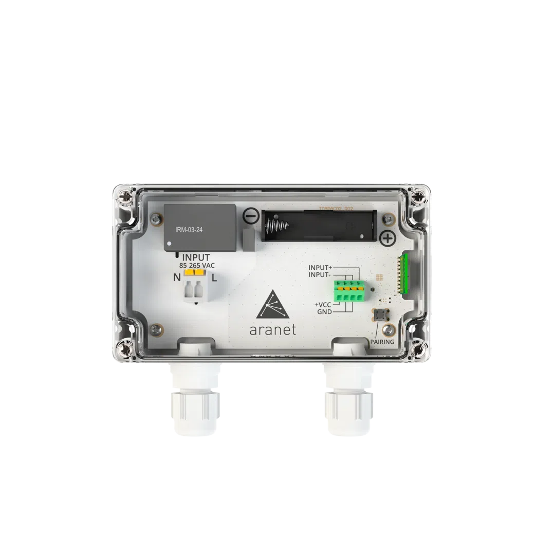 Aranet 0-10 V transmitter with 12 VDC power supply