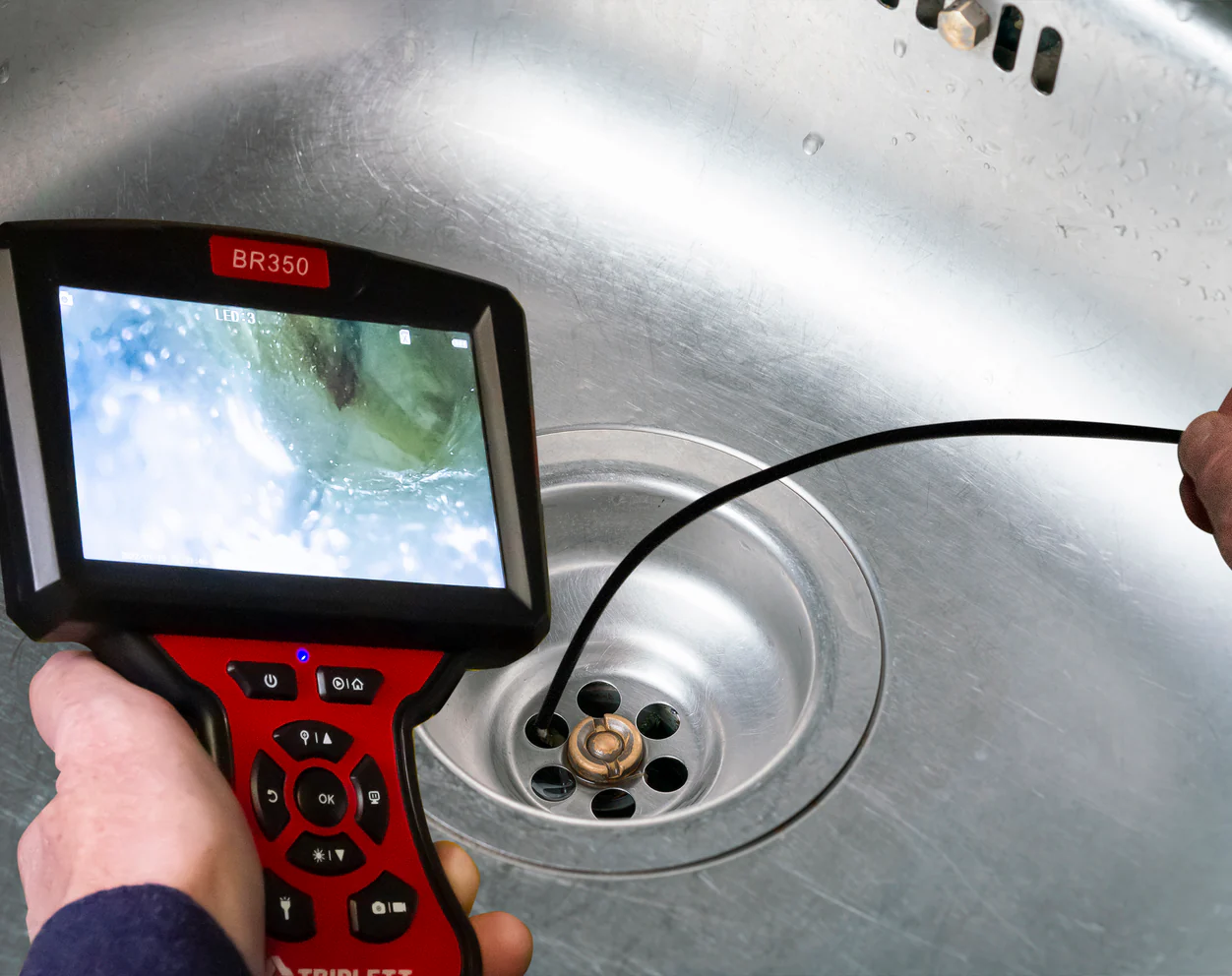 High Definition Borescope Inspection Camera (Dual Camera), 5mm, 5M Cable- (BR350)