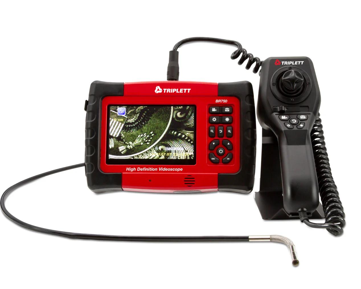 5" Display, High Definition Articulating Videoscope, 6mm camera, 1m cable - (BR750)