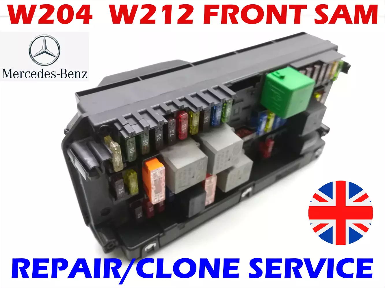 MERCEDES C E CLASS W204 W212 FRONT SAM CODING CLONING SCN SERVICE PLUG N PLAY