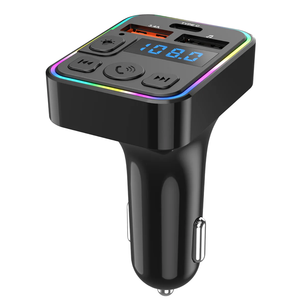 Car Mp3 Player And Phone To Radio Frequency connection.