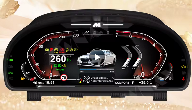 BMW 5 Series F10/F11/F18 2009-17 Dashboard Panel Virtual Speedometer